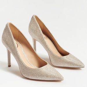 Sam Edelman Hazel Pump in light gold mesh size 6.5
